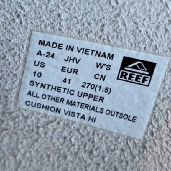 Reef Cushion Vista Hi Sandals Shoes Sz 10 Cork Sole - Picture 2 of 7